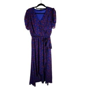 Disney Blue and Red Floral Maxi Dress